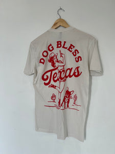 Dog Bless Texas Pinup Cowgirl Tee