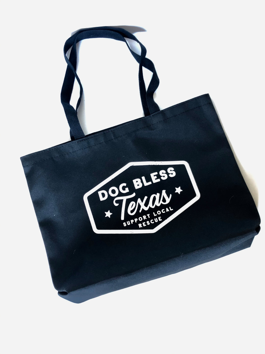 Dog Bless Texas Tote in Black